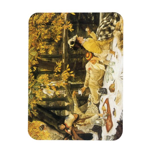 Holyday, de picknick van James Tissot, Victoriaans Magneet (Verticaal)