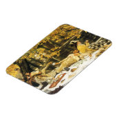 Holyday, de picknick van James Tissot, Victoriaans Magneet (Linkerzijde)