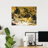 Holyday, de picknick van James Tissot, Victoriaans Poster (Thuiskantoor)