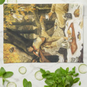 Holyday, de picknick van James Tissot, Victoriaans Theedoek (Gevouwen)