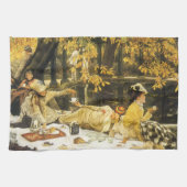 Holyday, de picknick van James Tissot, Victoriaans Theedoek (Horizontaal)