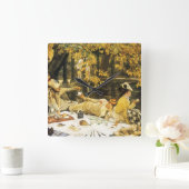 Holyday, de picknick van James Tissot, Victoriaans Vierkante Klok (Huis)