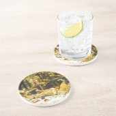 Holyday, de picknick van James Tissot, Victoriaans Zandsteen Onderzetter (Zijkant)