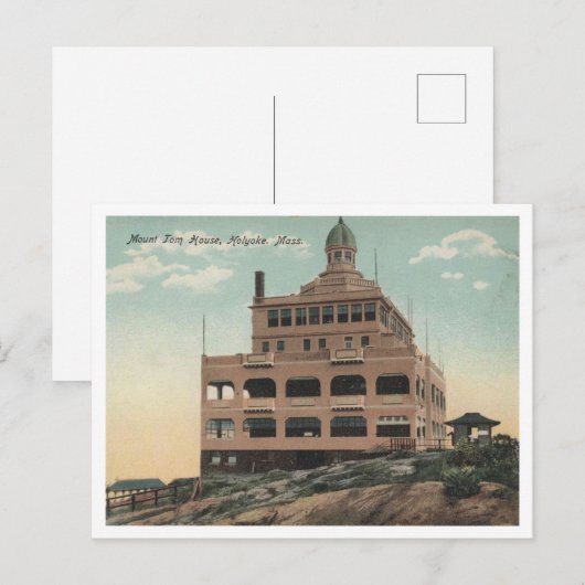Holyoke MA, Mount Tom House, 1905 Briefkaart (Voorkant / Achterkant)