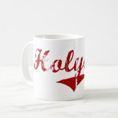 Holyoke Massachusetts Classic Design Koffiemok (Voorkant links)