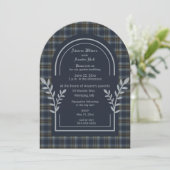 Holyrood Originele Tartan Trouw Uitnodiging (Staand voorkant)
