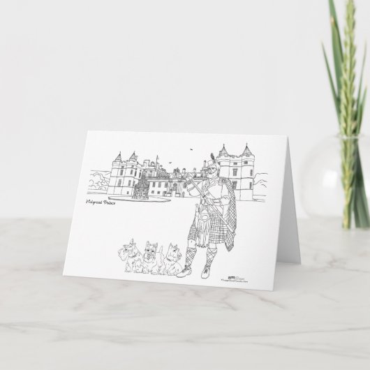 Holyrood Palace Schotland Kaart (Voorkant)