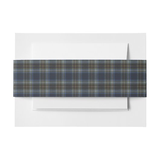 Holyrood Scottish Tartan Invitation Belly Band Uitnodigingen Wikkel (Voorkant Voorbeeld)