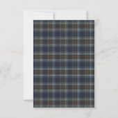 Holyrots Scottish Tartan met Pearl Lijst Save The Date (Achterkant)