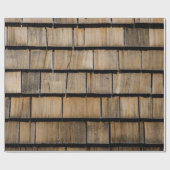 Holz Schindeln Cadeaupapier (Vlak)