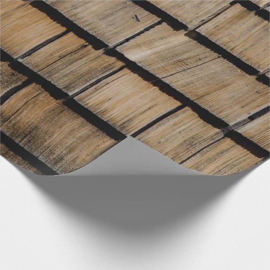 Holz Schindeln Cadeaupapier (Hoek)