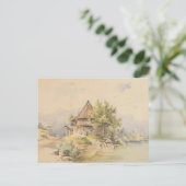 Holzhütte am See - Carl Lafite Briefkaart (Staand voorkant)