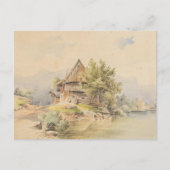 Holzhütte am See - Carl Lafite Briefkaart (Voorkant)