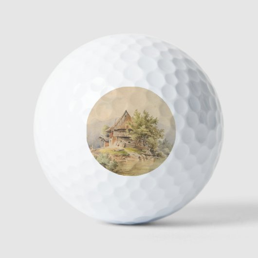 Holzhütte am See - Carl Lafite Golfballen (Voorkant)