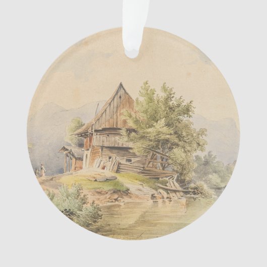 Holzhütte am See - Carl Lafite Ornament (voorkant)