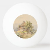 Holzhütte am See - Carl Lafite Pingpongbal (Achterkant)