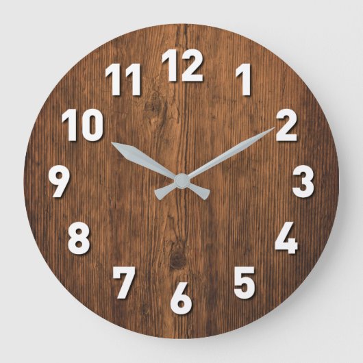 holzuhr grote klok (Voorkant)