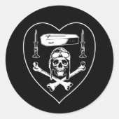 Homage à Nungesser Ronde Sticker (Voorkant)