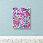 Homage à Pollock 1, levendige verfdruppelcanvas Canvas Afdruk (Insitu (Houten vloer))