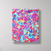 Homage à Pollock 1, levendige verfdruppelcanvas Canvas Afdruk (Voorkant)