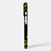 HOMAGE AAN MOZART 3D Gold Signature Composer Black Case-Mate iPhone Case (Achterkant / Links)