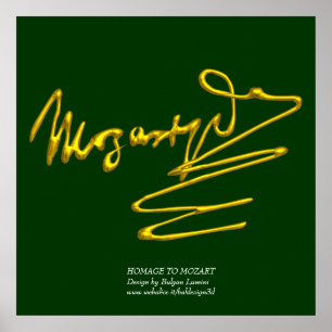 HOMAGE AAN MOZART, kolossale grootte Poster