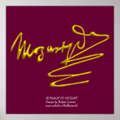 HOMAGE AAN MOZART, kolossale grootte Poster (Voorkant)