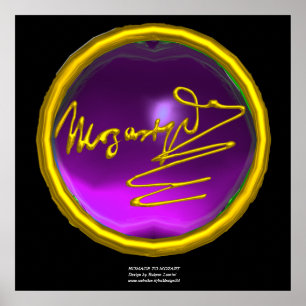 HOMAGE AAN MOZART, Paarse Amethyst kolossale groot Poster