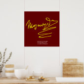 HOMAGE AAN MOZART POSTER (Keuken)