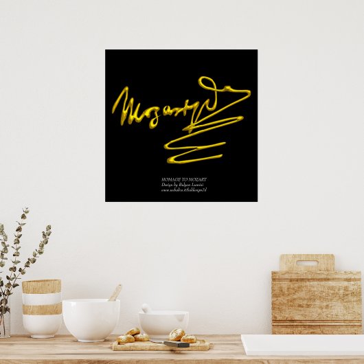 HOMAGE AAN MOZART POSTER (Keuken)