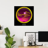 HOMAGE AAN MOZART, Roze Amethyst kolossale grootte Poster (Thuiskantoor)