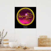 HOMAGE AAN MOZART, Roze Amethyst kolossale grootte Poster (Keuken)