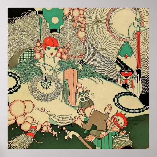 "Homage" Hoesje van 1927 Magazine door J Carlos Poster (Voorkant)