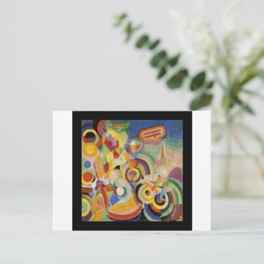 Homage naar Bleriot door Robert Delaunay Briefkaart (Staand voorkant)