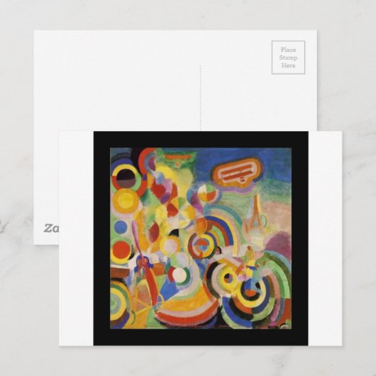 Homage naar Bleriot door Robert Delaunay Briefkaart (Voorkant / Achterkant)