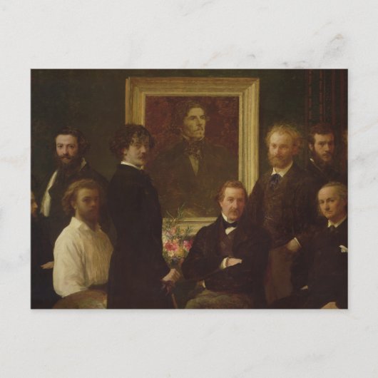 Homage naar Delacroix, 1864 Briefkaart (Voorkant)
