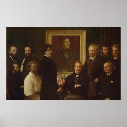 Homage naar Delacroix, 1864 Poster (Voorkant)