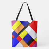 Homage naar Mondriaan Tote Bag (Achterkant)