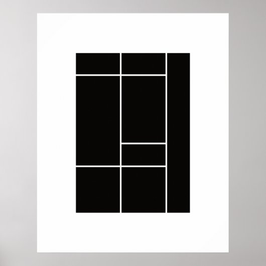 Homage to Mondrian 1.3 Poster (Voorkant)