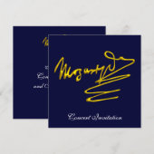 HOMAGE TOT MOZART, BLAUWE ZORG KAART (Voorkant / Achterkant)