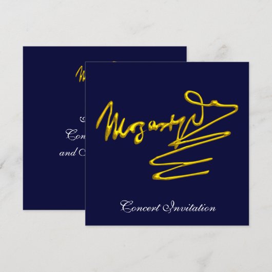 HOMAGE TOT MOZART, BLAUWE ZORG KAART (Voorkant / Achterkant)