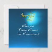 HOMAGE TOT MOZART, GOUD BLUE CONCERT KAART (Achterkant)