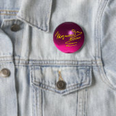 HOMAGE TOT MOZART, roze amethist Ronde Button 5,7 Cm (In situ)