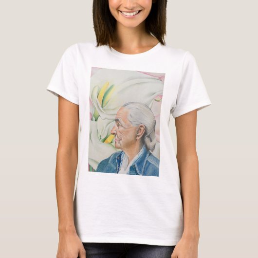 Homage van Georgia O'Keeffe T-shirt (Voorkant)