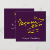 HOMAGE VOOR MOZART, PAARSE BEZORGDHEID KAART (Voorkant / Achterkant)