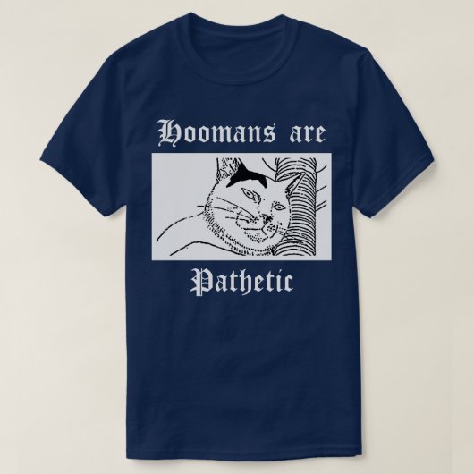 Homanen zijn zielig t-shirt (Design voorkant)