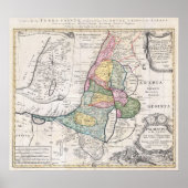 Homann Heirs Map - 1750 Poster (Voorkant)