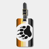 Hombeer Pride Vlag Beerpoot Bagagelabel (Voorkant verticaal)
