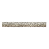 Hombre - Champagne Faux Glitter 3" Satijnen Lint (Voorkant)