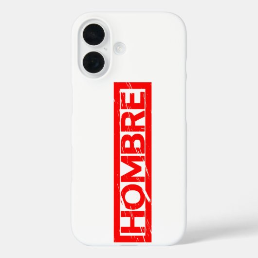 Hombre Stamp Case-Mate iPhone Case (Achterkant)